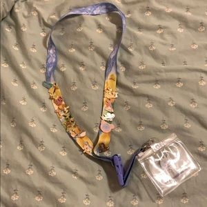 Rare Disney Lanyard w/ Pins
